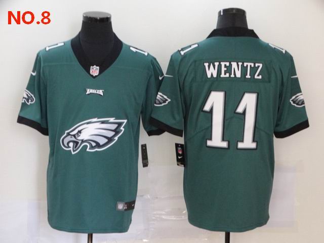 Men's Philadelphia Eagles #11 Carson Wentz Jersey NO.8;